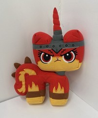 Lego Movie 2 Red Mad Angry Unkitty Cat Unicorn Plush Stuffed Animal Toy 10″