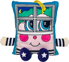 Window Rattler Plush – 2-In-1 Toy & Pillow, 80’S Nostalgic Plush Pal Reimagined,