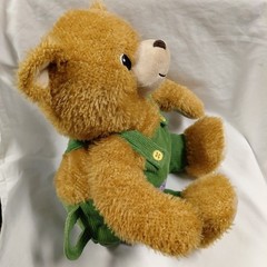 Zoobies 18” Corduroy Plush Teddy Bear Stuffed Animal Zipper Back w/ Blanket 2011