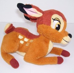 Disney 6″ Tall 8″ Long Baby Bambi Plush Toy Stuffed Animal Sitting Position