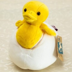 high quality plush duck toy cute duck in the egg doll birthday gift about 20cm