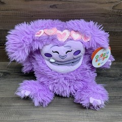 Giggle Scape MONSTER 14″ Purple Fuzzy Soft Squishy Open Mouth Plush NEW W/TAGS
