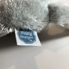 MARY MEYER GRAY WHITE KITTEN PLUSH ANIMAL BLUE EYES PINK NOSE & EARS