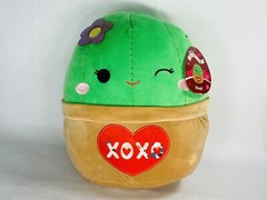New! 12” Shadi Cactus Squishmallows Plush Kellytoy Valentine’s Day Potted Plant