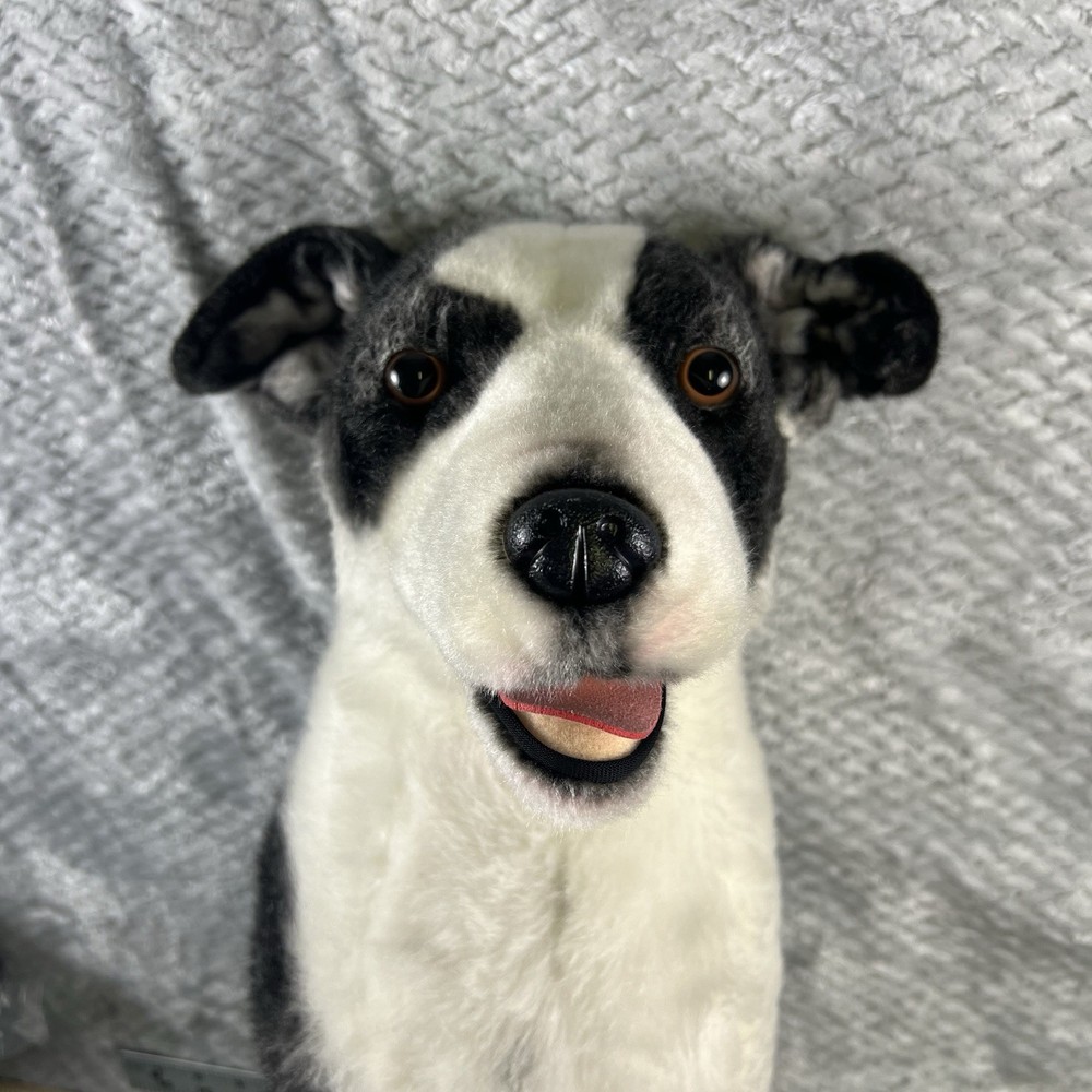 Cuddle Clones Custom Border Collie Herding Mix Dog Plush Maggie Black White Toy