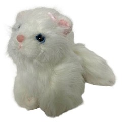 Ganz Webkinz Persian Cat HM110 Kitty Plush Stuffed Animal 7″ White No Code