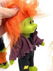 1990s HALLOWEEN-3 Russ TROLLS & Book-FRANKENSTEINS Hugger & Large/Small READ