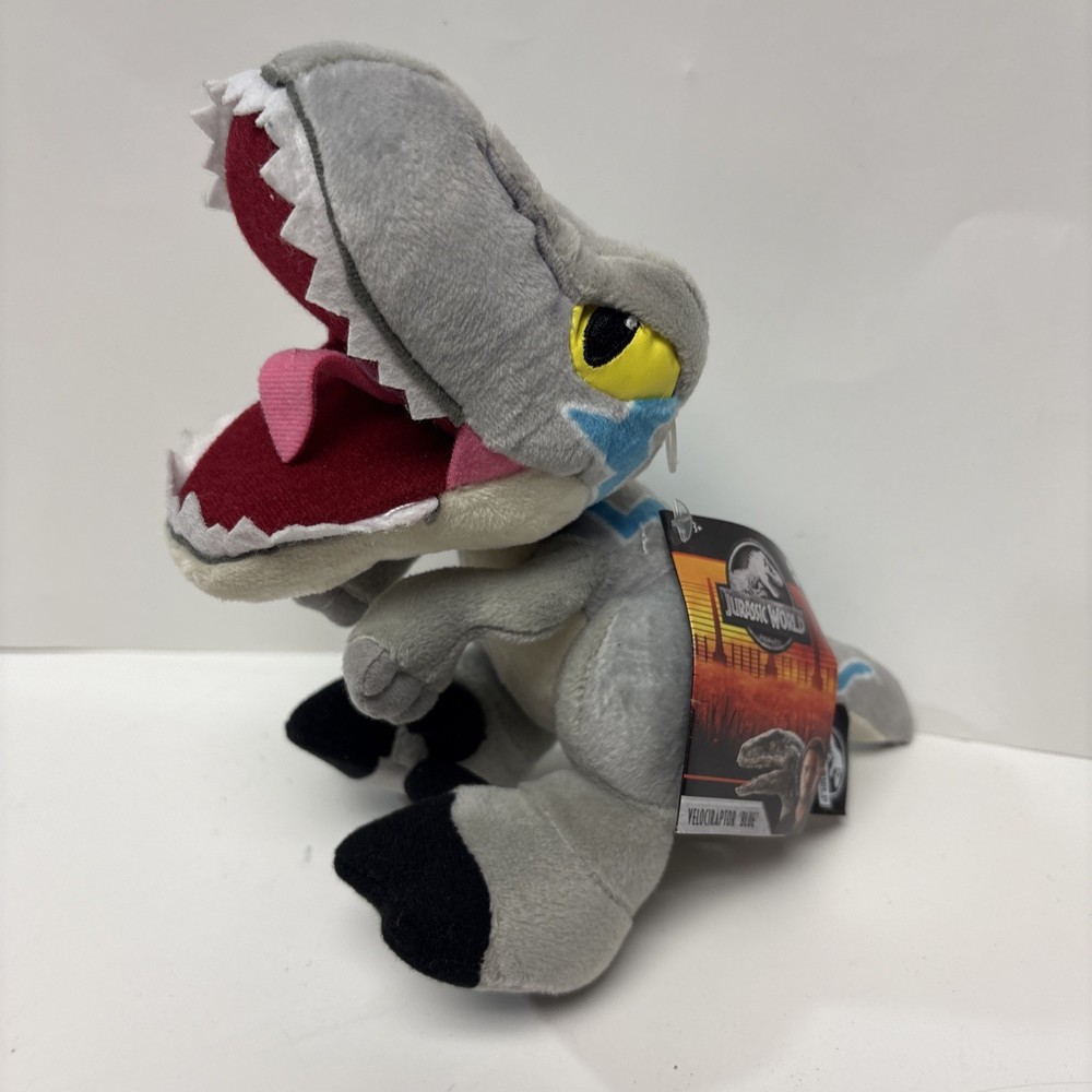 Jurassic World 9″ Velociraptor Blue Plush Figure Mattel Doll Stuffed Animal NWT