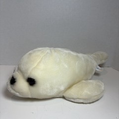 Sea World White Harp Seal Pup Plush Stuffed Toy Animal Theme Park Gift 14”