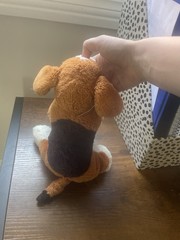 Brown, White & Black Dog Plush Stuffed Animal ganz beagle (6-14 in)