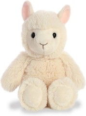 Cuddly Friends Cream Llama Plush – 8-Inch Safe Toy for Imaginative Play