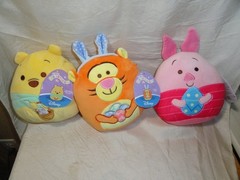 NEW SQUISHMALLOW PLUSH DISNEY WINNIE THE POOH, TIGGER, PIGLET EASTER SET 6″