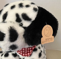 Animal Adventure plush Dalmatian dog red bandana 13″ dated 2024 with ear tag