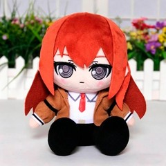 Steins;Gate Makise Kurisu Plush Doll Stuffed Toys Plushies Sitting Toy 19cm