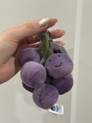 Jellycat Grapes Plush Toy Fabulous Fruit Soft Stuffed Doll Cute Collectible Gift
