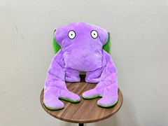 Bumpas Weighted Plush Toy – Cute Cuddle Pal, Shin Shin (Green/Purple) 3 LB