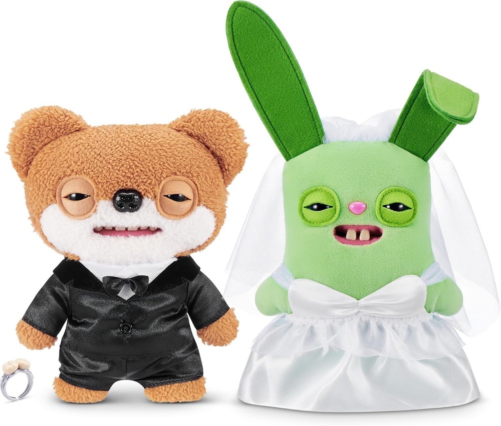 Fuggler Wedding Fuggs 9-Inch Plush 2-Pack by ZURU – Funny Ugly Monster Stuffe…