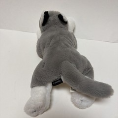 FAO Schwarz Plush Husky Dog 15″ Adopt-A-Pet Realistic Floppy White Gray Puppy