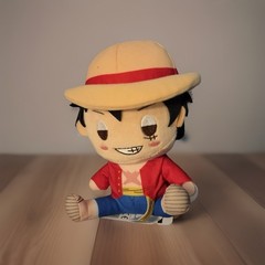 New One Piece 6.5in Luffy Sitty Style Plush Round1 Exclusive