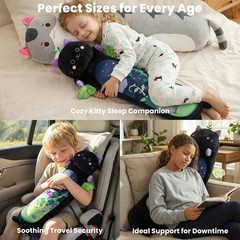 Long Cat Plush 5 Sizes, 120% Extra Filling Giant Plushness Kids Body Pillow,