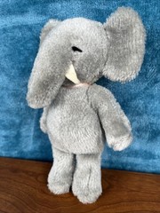 1979 Determined Productions TASHA Elephant Ballerina Plush -Rare 7” No Tutu READ