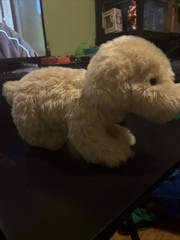 Lelly Venturelli Rare Poodle Puppy Dog 12” Beige Plush Stuffed Animal