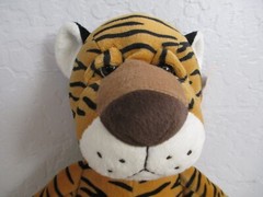 Cuddle zone plush tiger beanie plush stuffed animal 14″