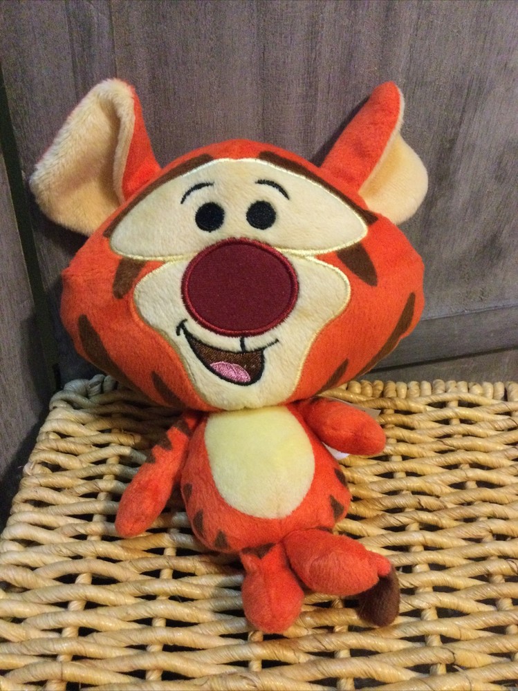 Disney Expandable Peek A Plush Tigger Stuffed Animal Toy 8”