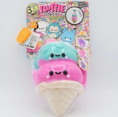 Fluffie Stuffiez Treats Ice Cream Cone Collectible Plush 3 Ways to Play by MGA