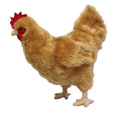 Adore 12″ Standing Buffy The Hen Chicken Plush Stuffed Animal Toy