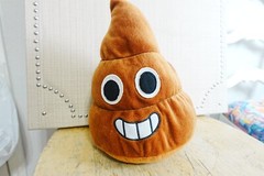 Classic Toy Co Poop Emoji Plush 11″ Tall Hanging Loop Stuffed Toy Felt Eyes