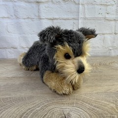 AURORA Flopise Yorkie Yorkshire Puppy Dog 12″ Stuffed Animal Plush Laying Down