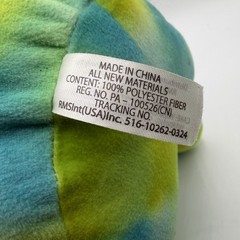 Tie Dye Dragon Plush 12” Blue Green Fantasy Stuffed Animal Metallic Wings