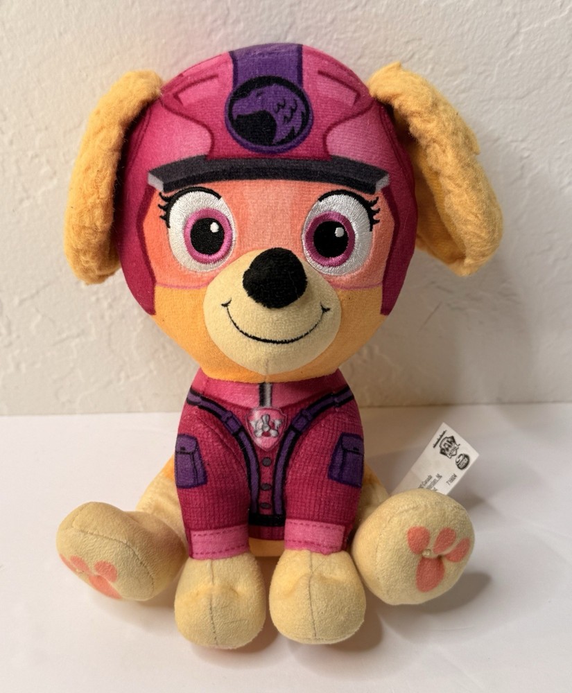 PAW Patrol Jungle Pups Skye 8” Plush Toy Dog Pink Child Plushie Play