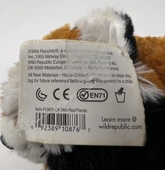 Wild Republic Cuddlekins CK Mini Red Panda Plush Stuffed Animal Soft Toy READ