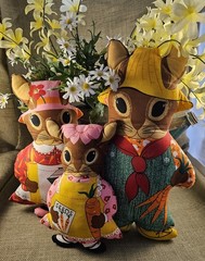 Bunnies Rabbits Easter Spring Whimseycore Vintage Cranston Bunny Stuffed