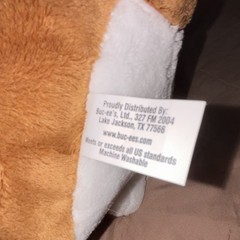 Buc-ee’s Beaver Plush Stuffed Animal 12in Brown/Red/White, Washable