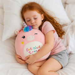 Easfan Get Well Soon Unicorn Plush Pillow Soft Plush Toy Get Well Soon Gifts for