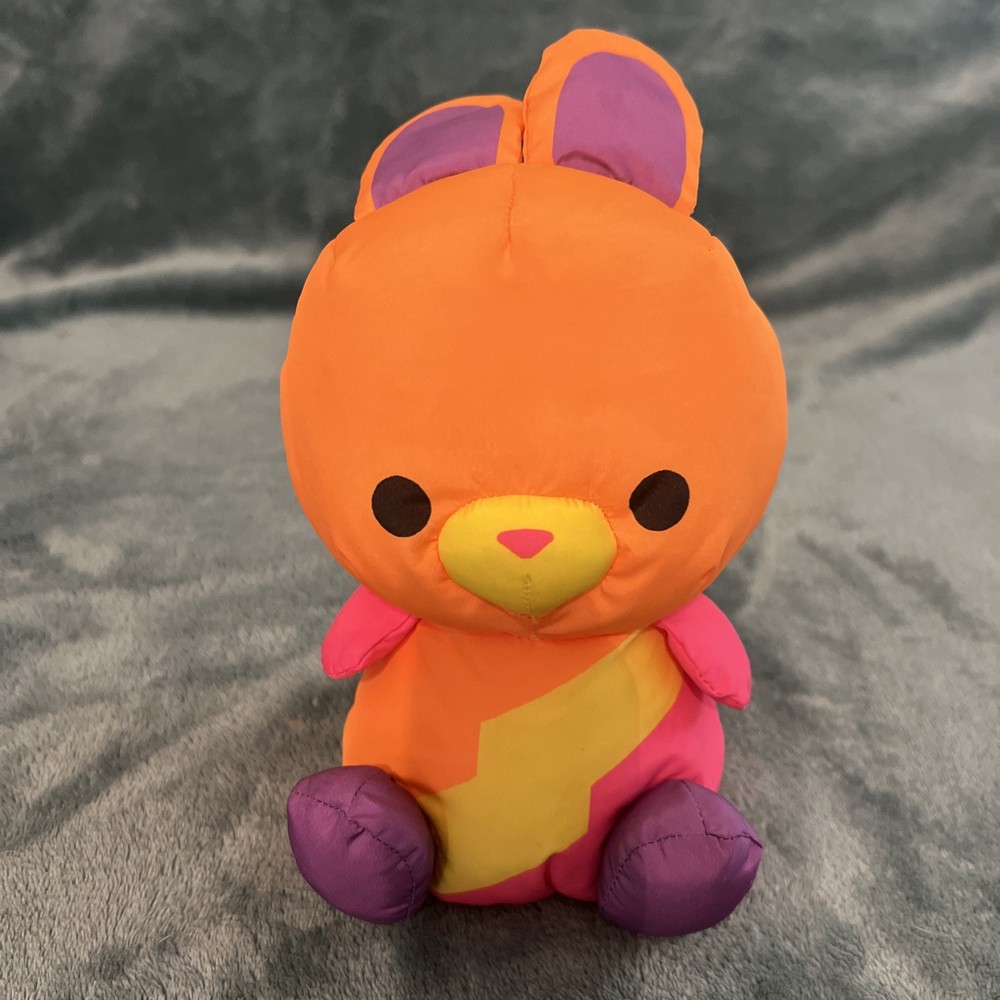 Swisheez Bowie The Bunny 7″ Retro Plush Neon Colors Parachute Fabric