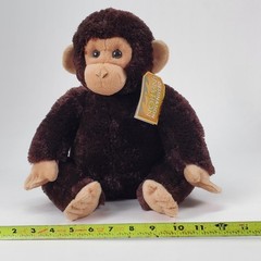 Aurora Destination Nation Chimpanzee Monkey Plush Stuffed Animal Brown 12 Inch