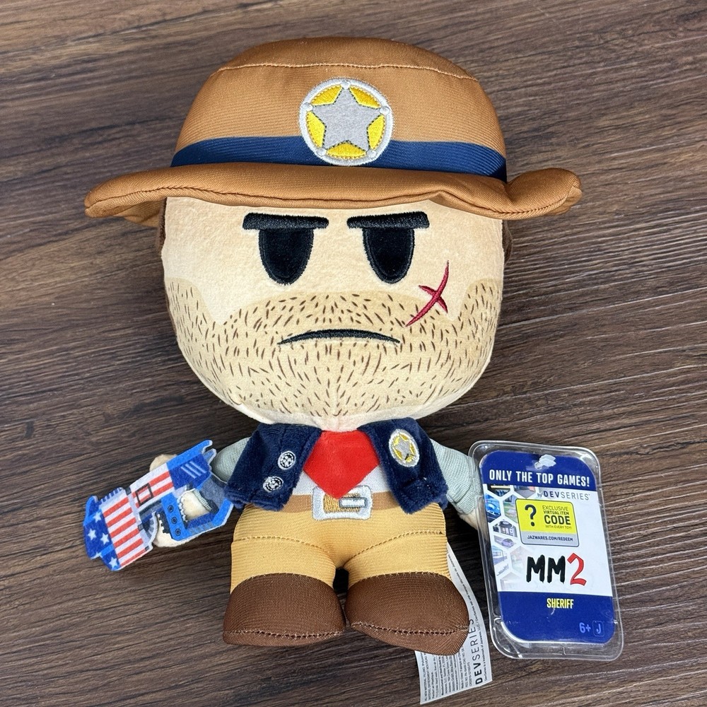 DevSeries SHERIFF 8″ Inch Plush – MM2 – Murder Mystery 2, with virtual code NWT