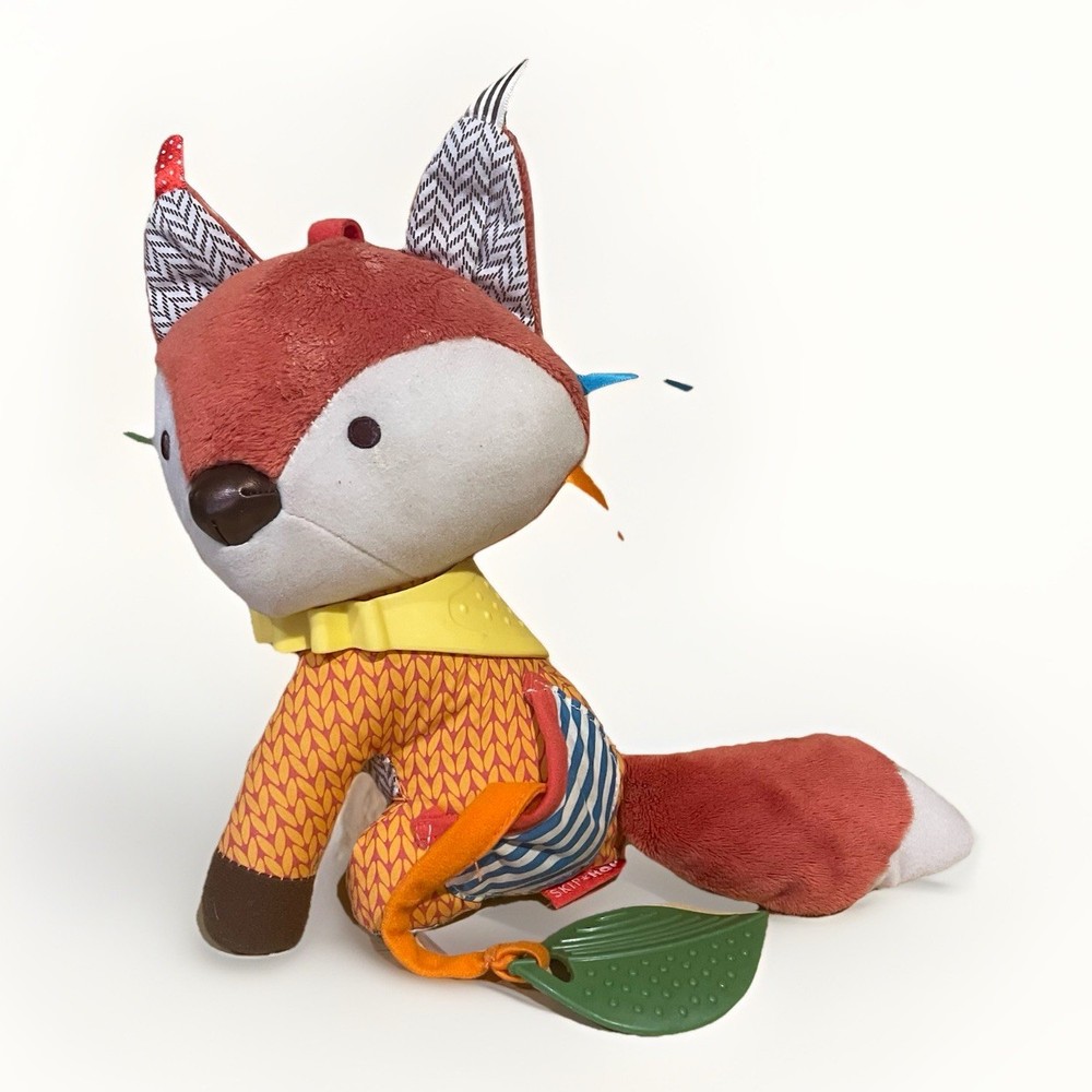 Skip Hop Bandana Buddies Fox Soft Plush Activity Toy