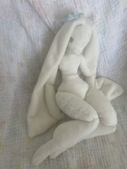 OOAK Handmade Artist Bunny Rabbit Furry Fursona Plush Doll ESSA MSD Kawaii