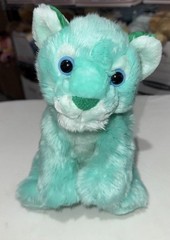 Wild Republic Tiger Mint Green Teal Eyes Stuffed 12” Plush