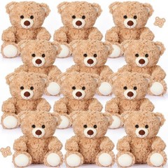 12 Pieces 8 Inch Bear Stuffed Animal Soft Stuffed Bear Plush Toys Bulk Party …
