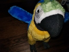 Bird Plush Macaw Parrot Blue Yellow Stuffed Animal 12” Wild Republic