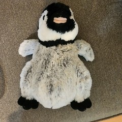 Wild Republic Penguin Plush Stuffed Animal Gray Black White 12in Washable