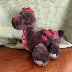Webkinz COCOA DINOSAUR GANZ Plush Stuffed Animal Brown Pink 8″ HM338 – NO CODE