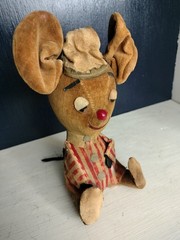 Vintage R. Dakin Dream Pets Mouse Stuffed Plush Animal Japan Sleepy Bedtime 7″