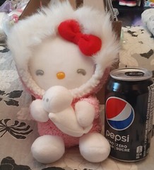 HELLO KITTY ESKIMO W/SEAL 2004 WINTER PLUSH DOLL